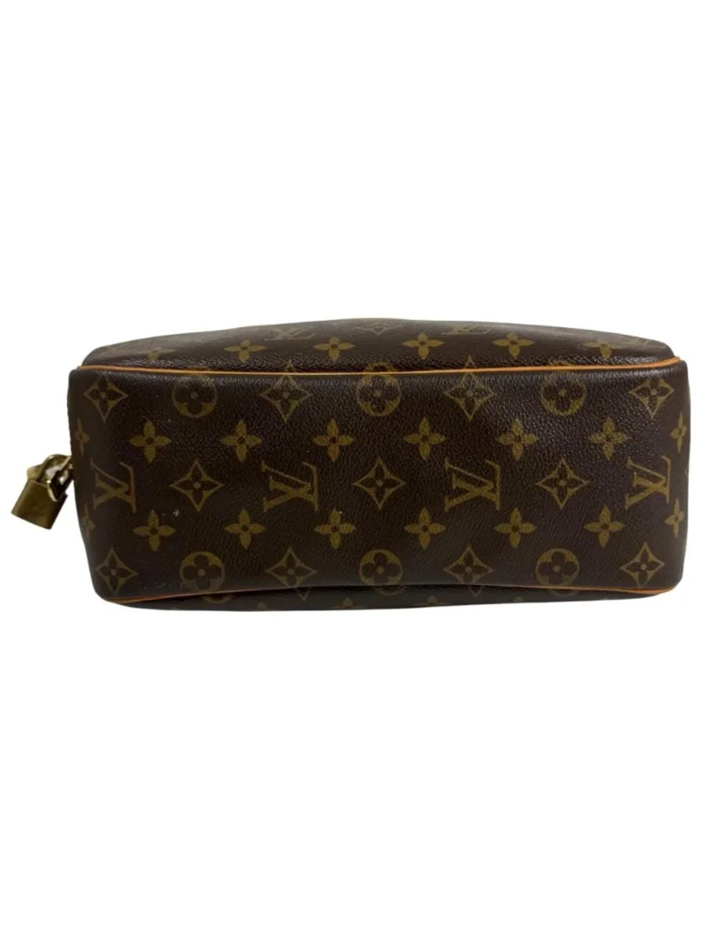 LOUIS VUITTON Trouville LV Monogram Coated Canvas & Vachetta Leather Handbag